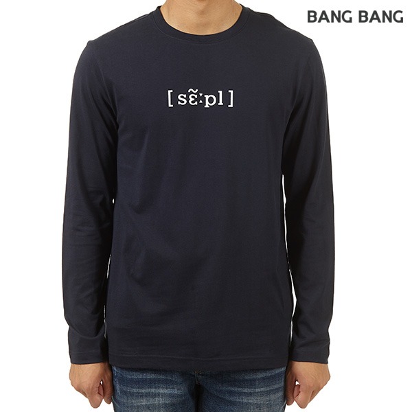 레터링 나염 라운드넥 티셔츠 (BTD734)